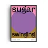Fanclub Sugar We're Going Down Swinging Retro Music Giclée Art Print In White