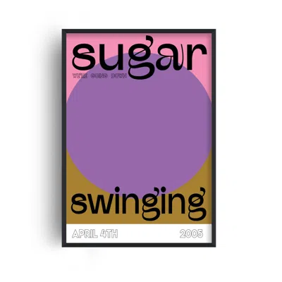 Fanclub Sugar We're Going Down Swinging Retro Music Giclée Art Print In White