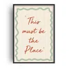 Fanclub This Must Be The Place Retro Handwritten Quote Art Print A2 In Neutral