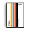 Fanclub This Must Be The Place Music Song Lyrics Art Print In White