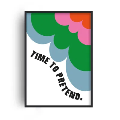 Fanclub Time To Pretend Retro Giclée Art Print In White