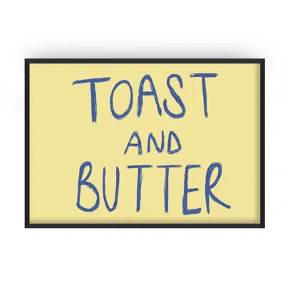 Fanclub Toast & Butter Breakfast Butter Yellow Kitchen Playful Art Print