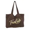 Fanclub Women's Brown The Everyday Core  Washed Mocha Tote Bag In Brown