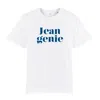 Fanclub Women's White / Blue Jean Genie Retro Slogan T-shirt In White/blue