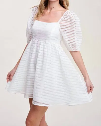 Fanco Confidently Cute Dress In White