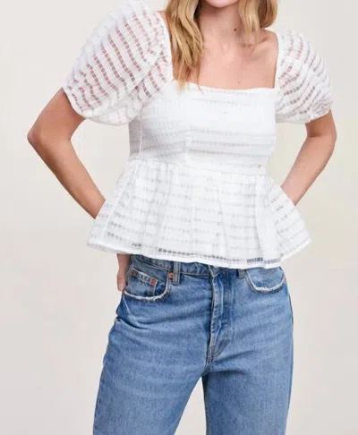 Fanco Confidently Cute Top In White