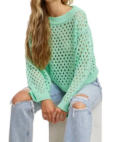 Fanco Cool Knit Sweater In Irish Mint In Multi
