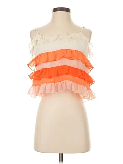 Pre-owned Fanco Sleeveless Blouse In Orange