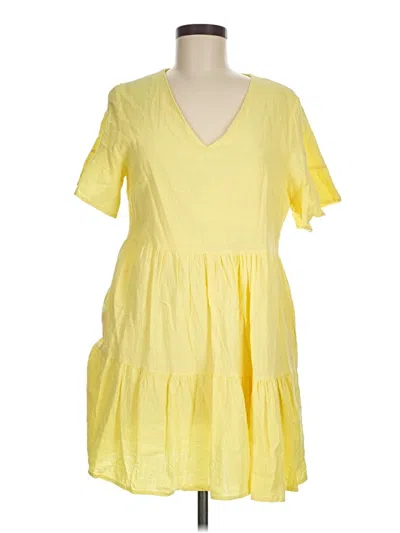 Pre-owned Fancyinn Casual Dress In Yellow