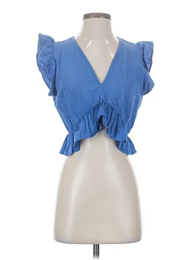 Pre-owned Fancyinn Sleeveless Blouse In Blue