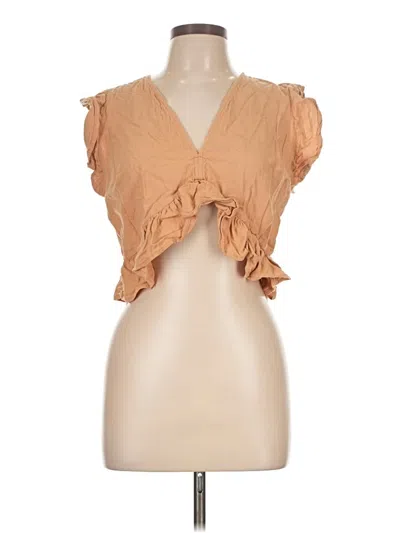 Pre-owned Fancyinn Sleeveless Blouse In Brown