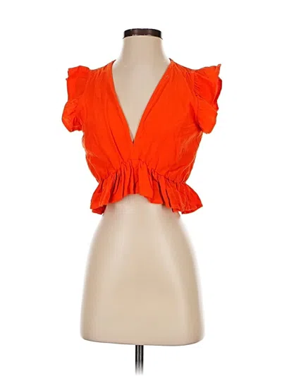 Pre-owned Fancyinn Sleeveless Blouse In Orange