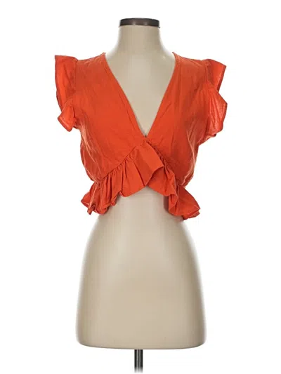 Pre-owned Fancyinn Sleeveless Blouse In Orange