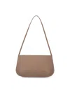 Fane Beige Bra Suede Shoulder Bag In Neutral