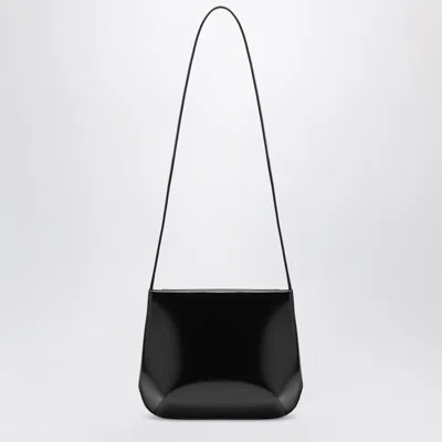 Fane Black Loge Bag In Brushed Leather