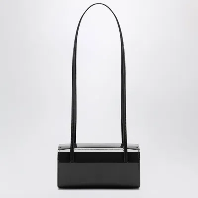 Fane Black Mie Shoulder Bag In Brushed Leather