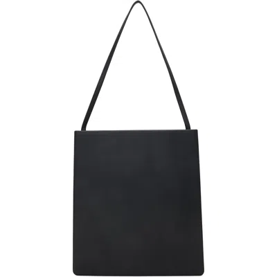 Fane Black Pli Bag In Noir Calf
