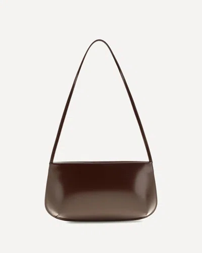 Fane Bra Brushed Leather Shoulder Bag In Brown