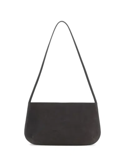 Fane Bra Leather Shoulder Bag In Black