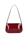 Fane Bra Leather Shoulder Bag In Red