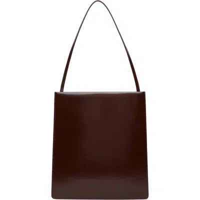 Fane Brown Pli Bag In Choc Spazzolato