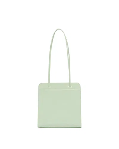 Fane Green Leather Lisse Bag In Green Verde   #009640