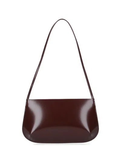 Fane Leather Mini Shoulder Bag With Eco-friendly Lining In Brown