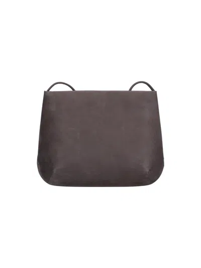 Fane Leather Tote Bag In Brown