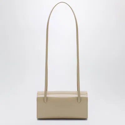Fane Light Beige Mie Shoulder Bag In Brushed Leather In Nude