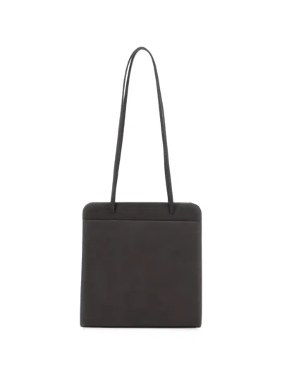 Fane Lisse Leather Shoulder Bag In Brown