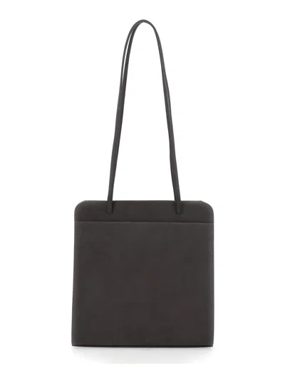 Fane Lisse Leather-trim Handbag With Internal Pockets, Zip Closure, 35 Cm X 25 Cm X 15 Cm In Brown