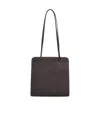 Fane Lisse Structured Shoulder Bag In Brown