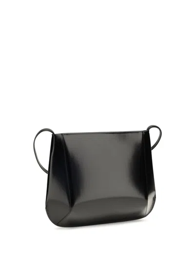 Fane Loge Crossbody Bag In Black
