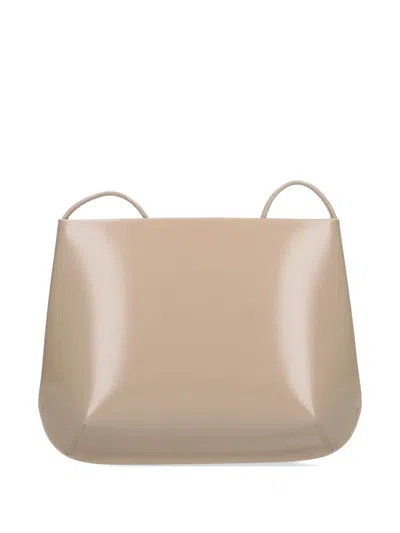 Fane Loge Leather Shoulder Bag In Neutrals