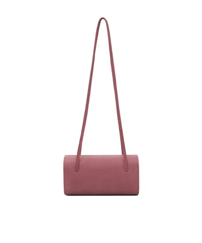 Fane Mie Nubuck Shoulder Bag In Red