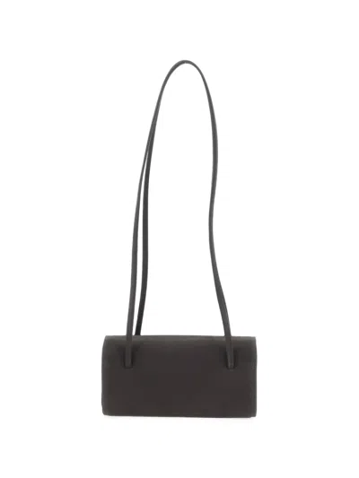Fane Mini Mie Leather Shoulder Bag In Grey