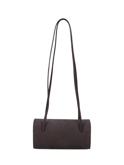 Fane Nubuck Shoulder Bag In Grey