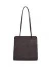 Fane Lisse Structured Shoulder Bag In Grey