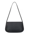 Fane Black Bra Minimalist Leather Shoulder Bag In Black