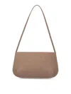 Fane Beige Bra Suede Shoulder Bag In Brown
