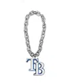 Fanfave Men's And Women's Silver-tone Tampa Bay Rays Team Logo Fan Chain In Silver-tone