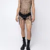 FANG PEARL MACRAME SQUARE NECK TOP