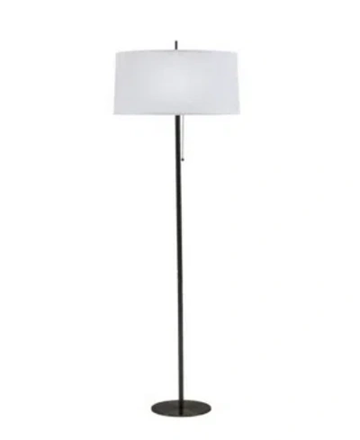 Fangio Lighting Pub Stem Floor Lamp In Black