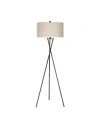 Fangio Lighting Tripod Rust Floor Lamp In Rust Black