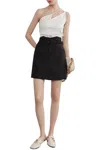 Fangyan Soleil One-shoulder Cutout Cotton Top In White