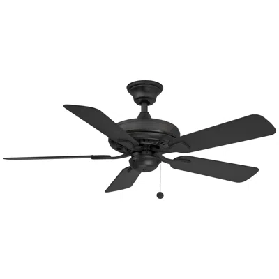 Fanimation 44"  Edgewood Black Outdoor Pull-chain Ceiling Fan