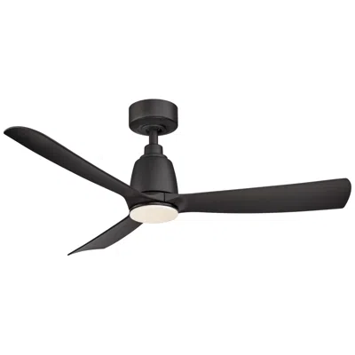 Fanimation 44"  Kute Black Damp Outdoor Led Smart Ceiling Fan