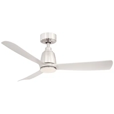 Fanimation 44"  Kute Brushed Nickel Damp Led Smart Ceiling Fan