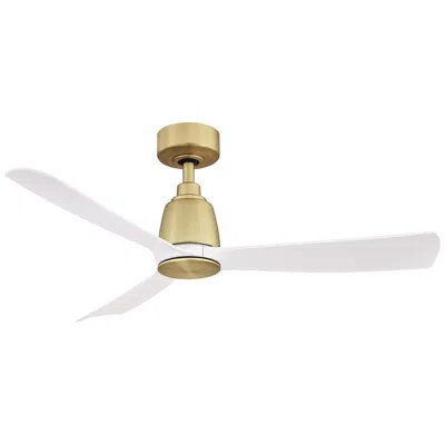 Fanimation 44"  Kute Satin Brass Damp Modern Smart Ceiling Fan