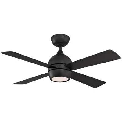Fanimation 44"  Kwad Black Finish Modern Led Ceiling Fan With Remote